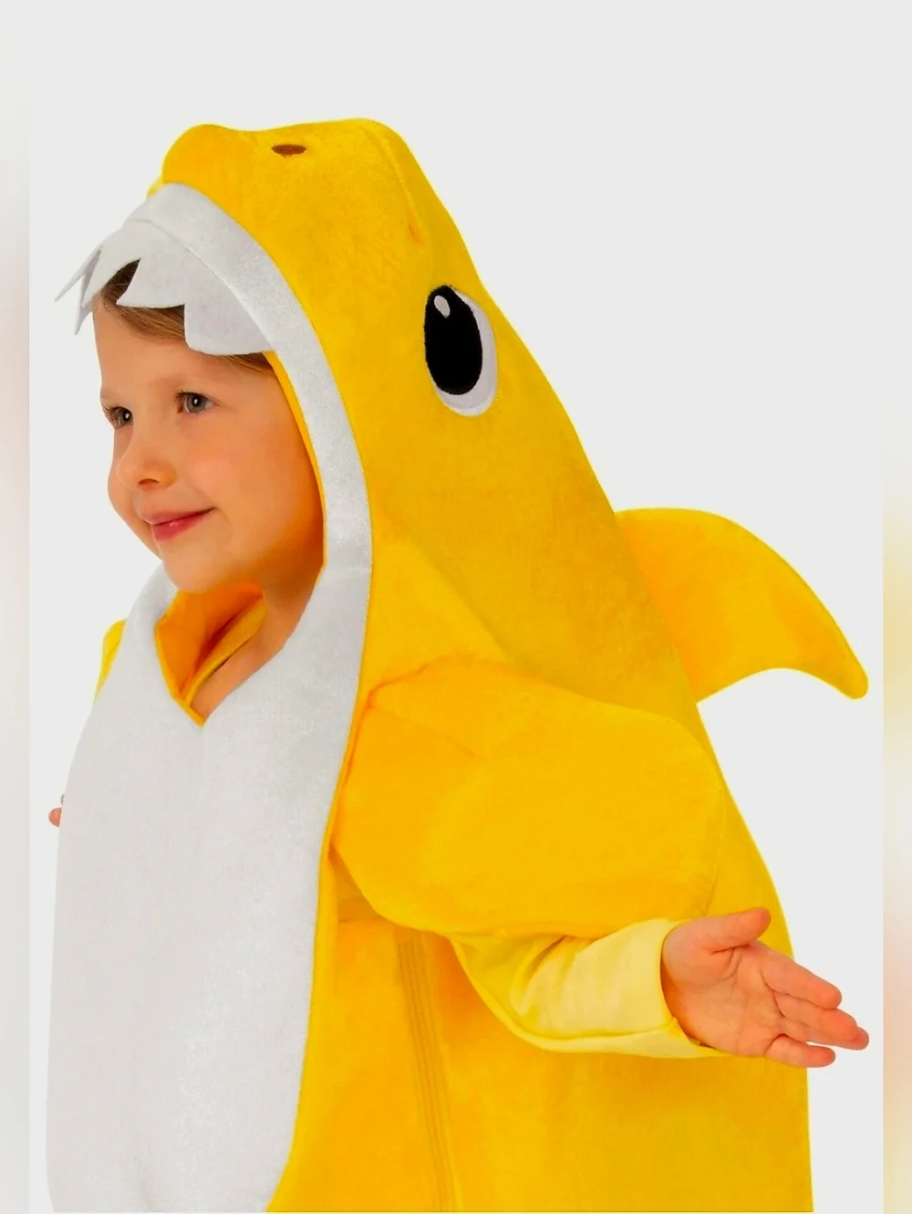 New Baby Shark Deluxe Yellow neutral gender Boy Girl Toddler Halloween Costume